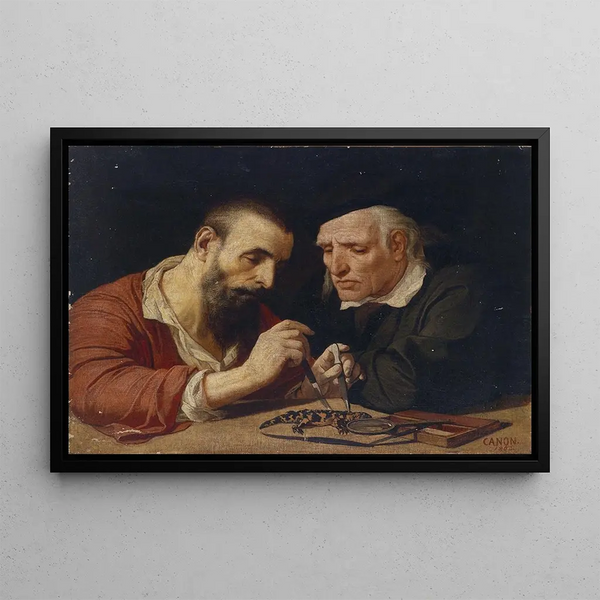 La Salamandre - Hans Canon — framed artwork on a wall