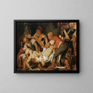 The rescue of Jean-Paul Marat's body - Hans Canon — framed artwork on a wall
