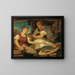 The Fishmonger - Hans Canon — framed artwork on a wall