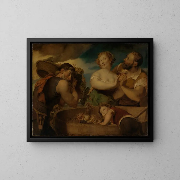 La vendange - Hans Canon — framed artwork on a wall