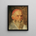 Study of the Head of the Loge Johannis - Hans Canon — framed artwork on a wall