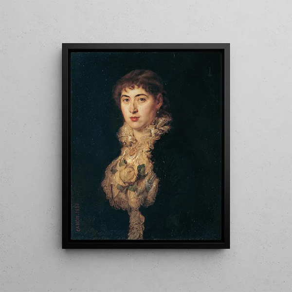 Maria Baronne von Zehmen - Hans Canon — framed artwork on a wall