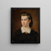 Portrait of a Young Girl - Hans Canon — framed artwork on a wall