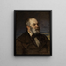 Portrait painting of the artist Johann Wilhelm Schirmer - Hans Canon — framed artwork on a wall