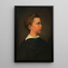 Portrait of a Boy - Hans Canon — framed artwork on a wall