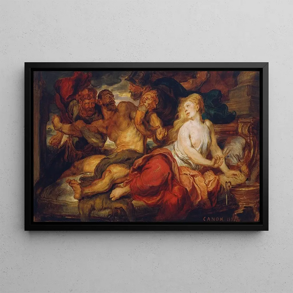Samson et Dalila - Hans Canon — framed artwork on a wall