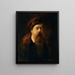 Self-portrait painting - Hans Canon — framed artwork on a wall