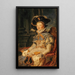 Sketch for a portrait of a woman in Renaissance costume - Hans Canon — framed artwork on a wall