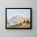 Summer in the Fjords - Hans Dahl — framed artwork on a wall