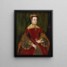 Portrait of Mary Fitzalan, Duchess of Norfolk - Hans Eworth — framed artwork on a wall