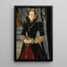 Portrait of a lady from the Wentworth family, probably Jane Cheyne - Hans Eworth — framed artwork on a wall