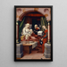 Nativity of the Virgin - Hans Fries — framed artwork on a wall