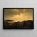 a dusk scene in Norway - Hans Gude — framed artwork on a wall