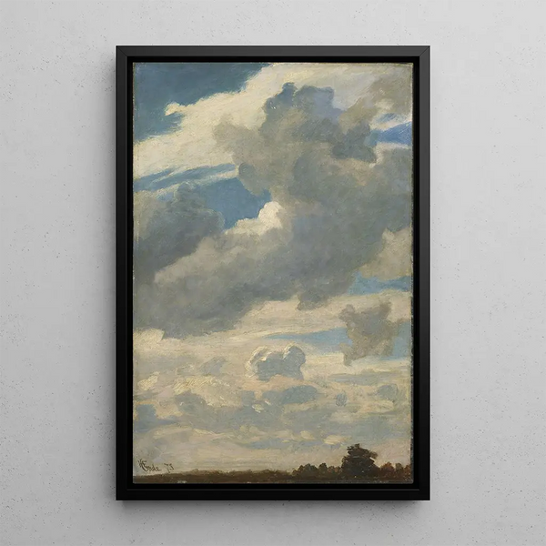 Study of Air - Hans Gude — framed artwork on a wall