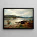 At the water's edge - Hans Gude — framed artwork on a wall