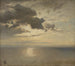 Study of clouds above the sea - Hans Gude — artwork view