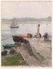 Jetée de Trovemünde - Hans Gude — artwork view