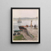 Jetée de Trovemünde - Hans Gude — framed artwork on a wall