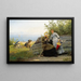Ladies in the Sun - Hans Gude — framed artwork on a wall