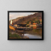 Quai de débarquement Husvik Drøbak - Hans Gude — framed artwork on a wall
