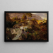 Landscape Study Painting of Vågå - Hans Gude — framed artwork on a wall