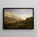 High Norwegian Lands - Hans Gude — framed artwork on a wall