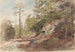 Interior forest painting at Sarabråten - Hans Gude — artwork view