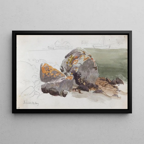 Steiner Fresvik - Hans Gude — framed artwork on a wall