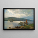 La jetée à Feste près de Moss - Hans Gude — framed artwork on a wall