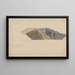 La montagne Bleia près du Sognefjord - Hans Gude — framed artwork on a wall