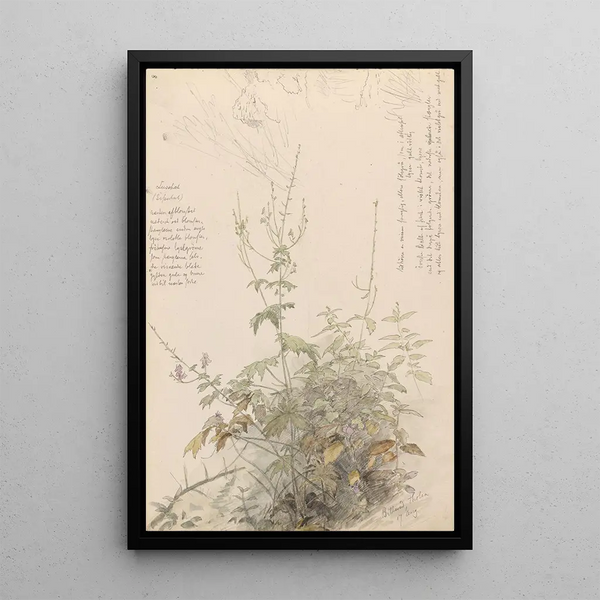 Tyrihjelm Billerud at Toten - Hans Gude — framed artwork on a wall