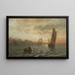 View from the Oslofjord - Hans Gude — framed artwork on a wall