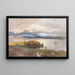 View of the Molde Fjord - Hans Gude — framed artwork on a wall