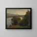 View of Lake Mondsee - Hans Gude — framed artwork on a wall
