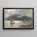Viking Ships Painting - Hans Gude — framed artwork on a wall