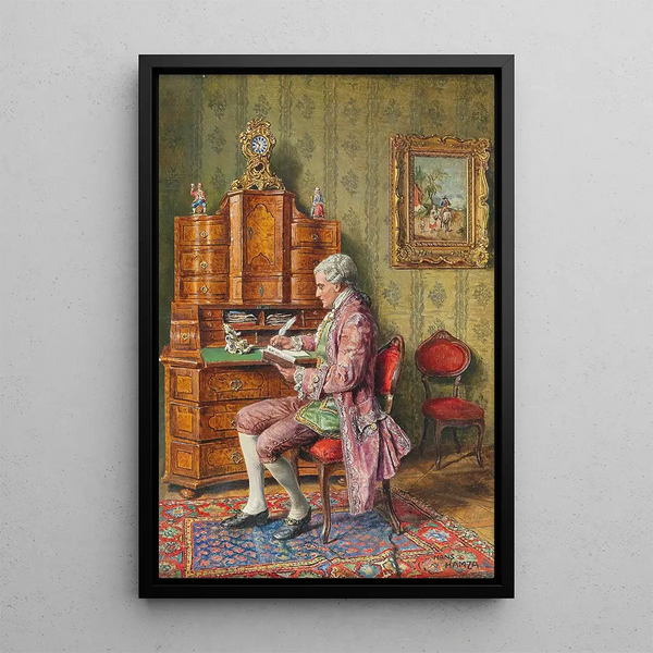 L'Amateur d'art - Hans Hamza — framed artwork on a wall