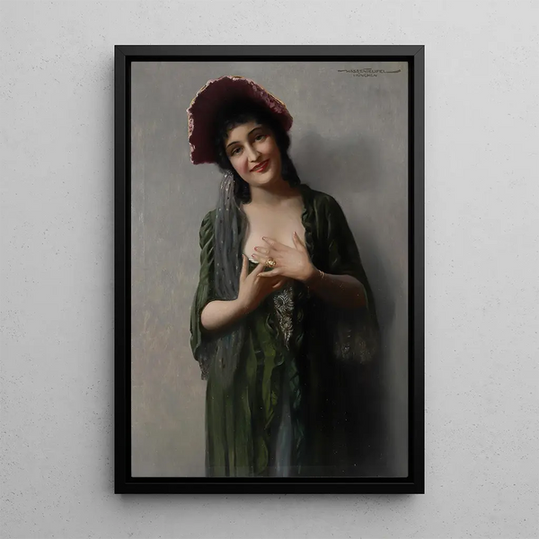 Tentations - Hans Hassenteufel — framed artwork on a wall