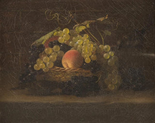 Nature morte aux fruits avec des moineaux - Hans Heinrich Jürgen Brandes — artwork view