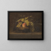 Nature morte aux fruits avec des moineaux - Hans Heinrich Jürgen Brandes — framed artwork on a wall