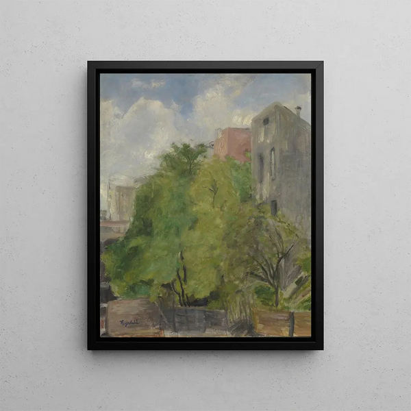 Montmartre - Hans Heyerdahl — framed artwork on a wall
