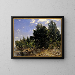 The Summer Peak - Hans Heyerdahl — framed artwork on a wall