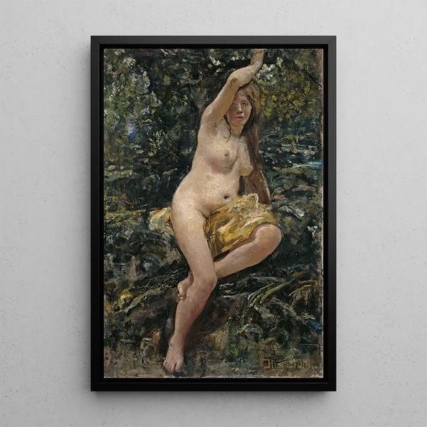 La Nymphe - Hans Heyerdahl — framed artwork on a wall