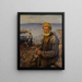 The Old Fisherman - Hans Heyerdahl — framed artwork on a wall