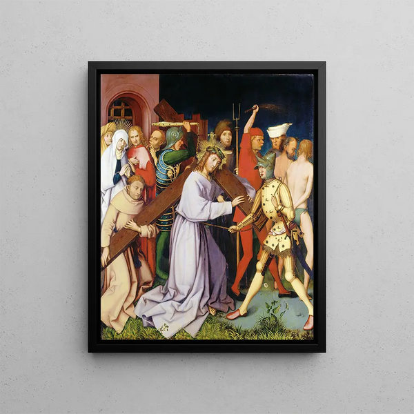 the Destroyed Tomb of the Port of the Cross - Hans Holbein the Elder — framed artwork on a wall