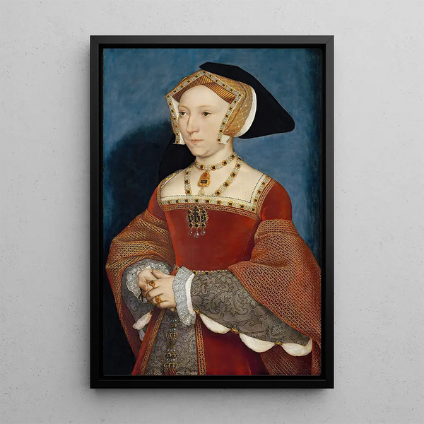Jane Seymour - Hans Holbein the Elder — framed artwork on a wall