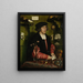The Merchant Georg Gisze - Hans Holbein the Elder — framed artwork on a wall