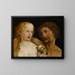 Adam and Eve - Hans Holbein the Younger — framed artwork on a wall