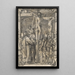 The Christ on the Cross - Hans Holbein the Younger — framed artwork on a wall