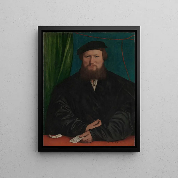Derick Berck de Cologne - Hans Holbein the Younger — framed artwork on a wall