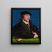 Hermann von Wedigh III - Hans Holbein the Younger — framed artwork on a wall